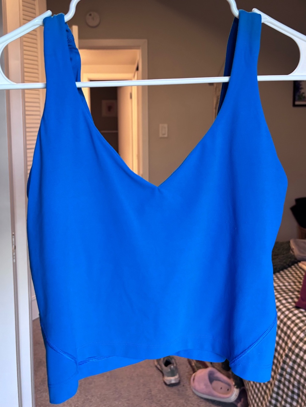 lululemon athletica Royal Blue V-Neck Tank Top